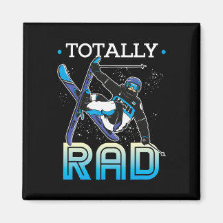 Skiausrüstung Nordischer Skifahrer Ski Total Rad  Magnet