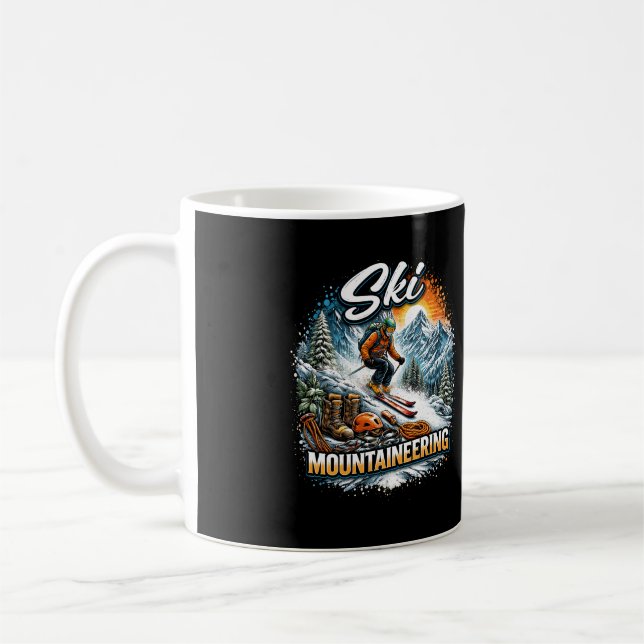 Skibergsteigen Kaffeetasse (Links)