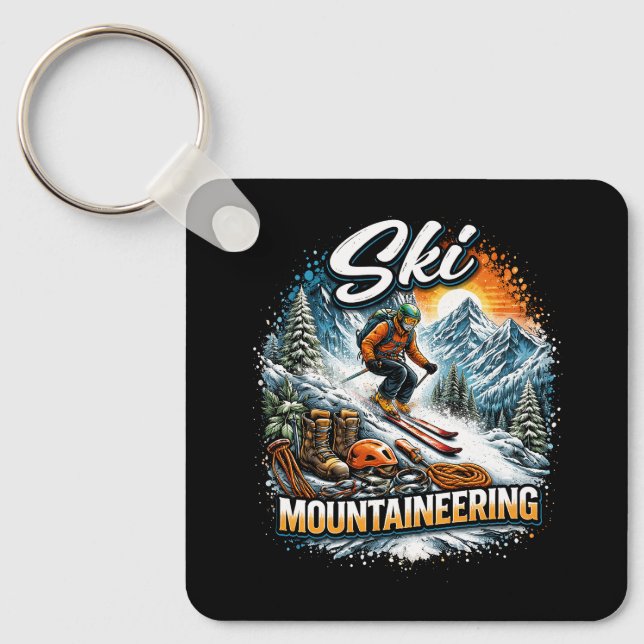Skibergsteigen Schlüsselanhänger (Vorderseite)