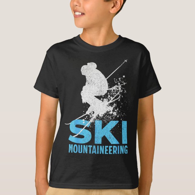 Skibergsteigen  T-Shirt (Vorderseite)