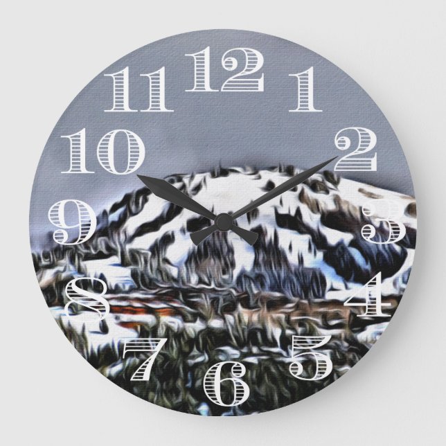 Skiberguhr Große Wanduhr (Vorderseite)