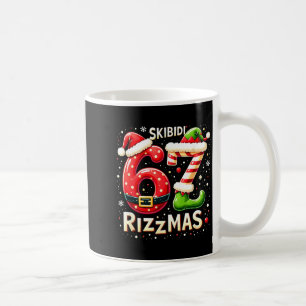 Skibidi 67 Rizzmas Weihnachts-Meme Lustiger Elf Sa Kaffeetasse