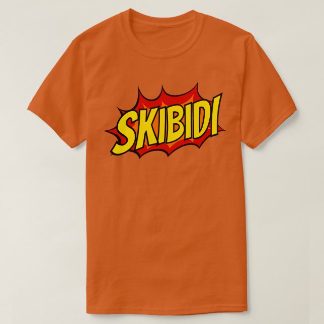 Skibidi Action Comic Design wie man seine Teenager T-Shirt (Design vorne)