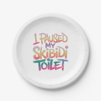 Skibidi Break Moment Pappteller