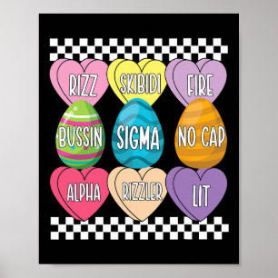 Skibidi Ostereier Funny Rizz Meme Osterhandy 2 Poster