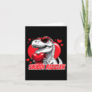 Skibidi Rizzler Trex Valentins Meme Lustige Gesche Karte