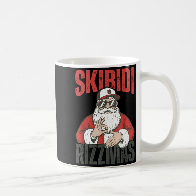 Skibidi Rizzmas 6 7 Christmas Santa Claus Six Seve Kaffeetasse (Rechts)