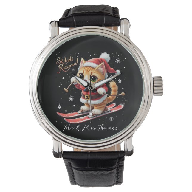 Skibidi Rizzmas Das ultimative Weihnachtsmädchen Armbanduhr (Vorderseite)