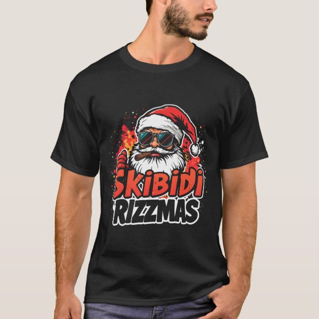 Skibidi rizzmas Fanny Weihnachten Shirt (Vorderseite)