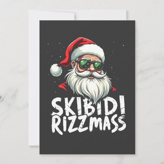 Skibidi Rizzmas Funny Gen Alpha Slang Weihnachten (Vorderseite)