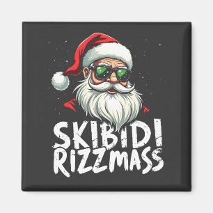 Skibidi Rizzmas Funny Gen Alpha Slang Weihnachten Magnet