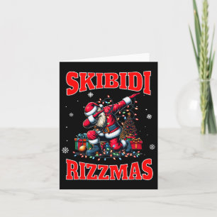 Skibidi Rizzmas Funny Middle School Gen Alpha Chri Karte