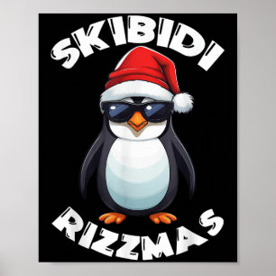 Skibidi Rizzmas Pinguin Rizz Die Saison Lustiger C Poster