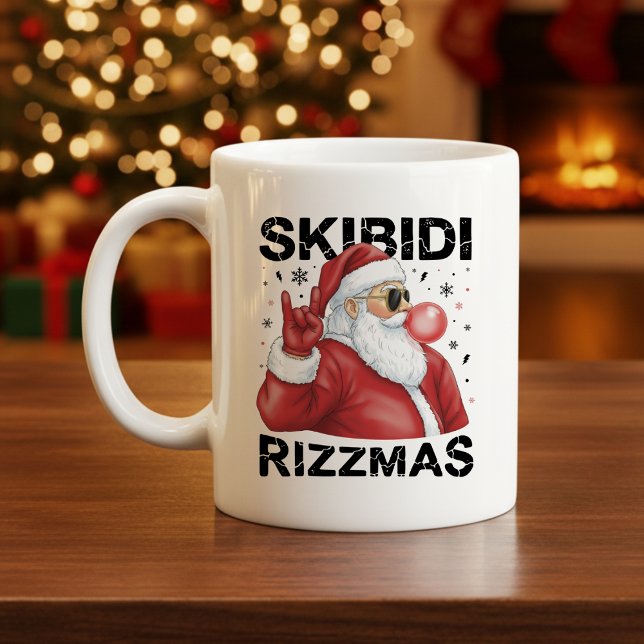 Skibidi Rizzmas Santa Claus Funny Christmas Kaffeetasse (Skibidi Rizzmas Santa Claus Funny Christmas Coffee Mug
)