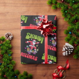 Skibidi Rizzmas Santa on his Skate Geschenkpapier