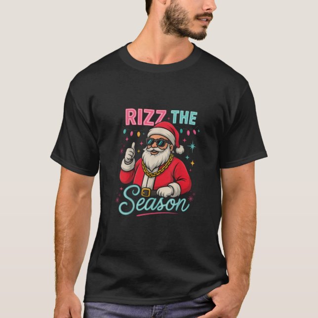 Skibidi Rizzmas Santa Rizz The Season T-Shirt (Vorderseite)