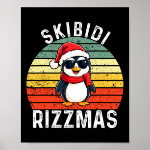 Skibidi Rizzmas Schneemann Charisma Kind Cooler Ch Poster