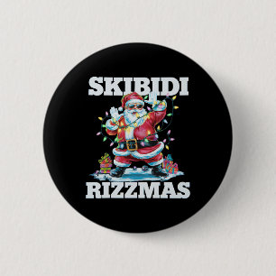 Skibidi Rizzmas Shirt Kinder Männer Frauen Weihnac Button