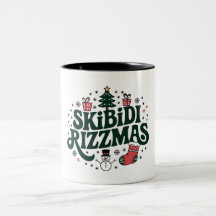 Skibidi Rizzmas Tasse - Funny Christmas Coffee Cup