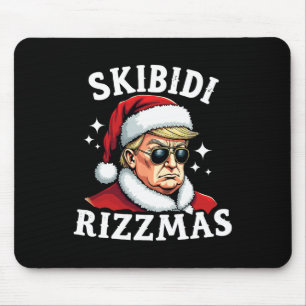 Skibidi Rizzmas Trump Weihnachts Rizz Santa Trump  Mousepad