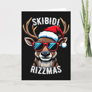 Skibidi Rizzmas Weihnachten Rizz Rentiere Lustiges Karte
