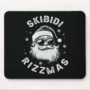 Skibidi Rizzmas Weihnachten Rizz Santa Clau Christ Mousepad