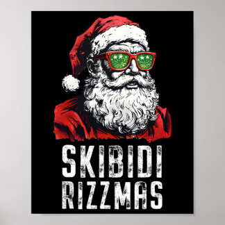 Skibidi Rizzmas Weihnachten Rizz Santa Claus Chari Poster