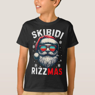 Skibidi Rizzmas Weihnachten Rizz Santa Claus Chari T-Shirt