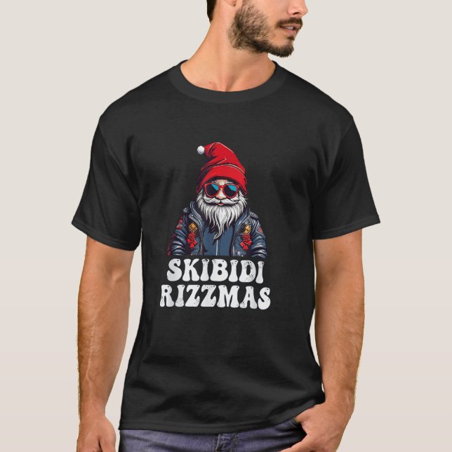 Skibidi Rizzmas Weihnachten Rizz Weihnachtsmann Ch T-Shirt (Vorderseite)