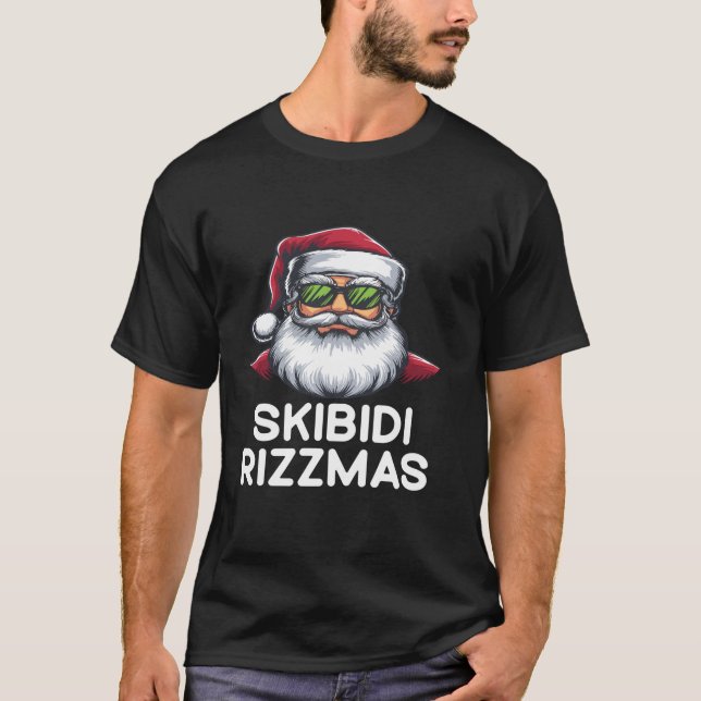 Skibidi Rizzmas Weihnachten Rizz Weihnachtsmann Ch T-Shirt (Vorderseite)