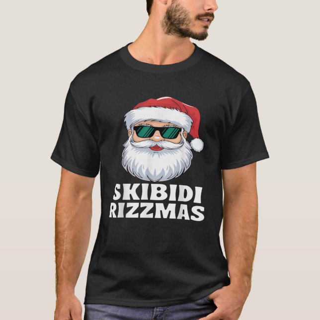 Skibidi Rizzmas Weihnachten Rizz Weihnachtsmann Ch T-Shirt (Vorderseite)