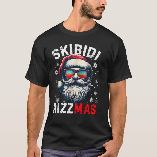 Skibidi Rizzmas Weihnachten Rizz Weihnachtsmann Ch T-Shirt (Vorderseite)
