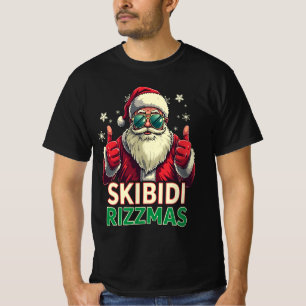 Skibidi Rizzmas Weihnachten Weihnachtsmann Weihnac T-Shirt