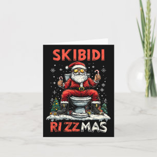 Skibidi Rizzmas Weihnachtsfeier Weihnachten Karte