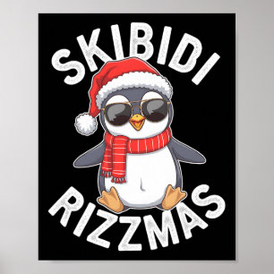 Skibidi Rizzmas Weihnachtsfeiertag P Poster