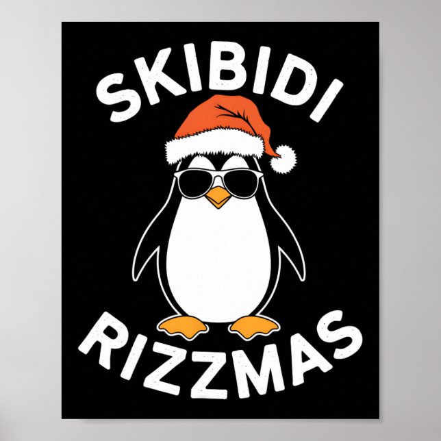 Skibidi Rizzmas Weihnachtsfeiertag P Poster (Vorne)