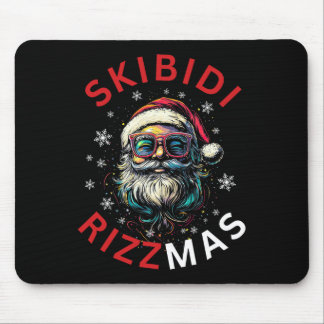 Skibidi Rizzmas Weihnachtsmann Funny Weihnachtsman Mousepad