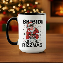 Skibidi Rizzmas Weihnachtsmann Toilette Lustiges W Tasse