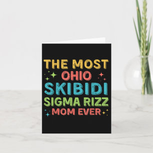 Skibidi Sigma Rizz Mama je Junge Mama Mothe Karte