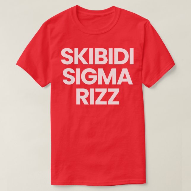 Skibidi Sigma Rizz T-Shirt (Design vorne)