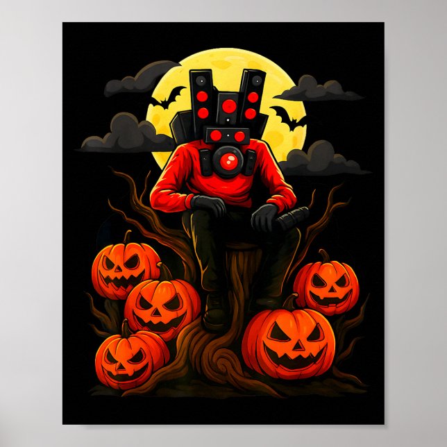 Skibidi Toilet Sigmas Don't Do Costumes Funny Hall Poster (Vorne)