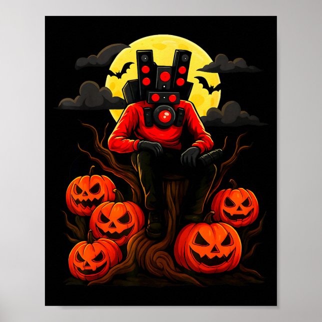 Skibidi Toilet Sigmas Don't Do Costumes Funny Hall Poster (Vorne)