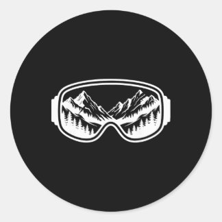 Skibrille Bergbrille Schnee Freestyle Ski Outdoor Runder Aufkleber