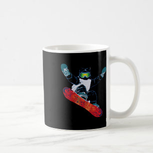Skibrille Lustige Skifahren Snowboarden Katze Kaffeetasse