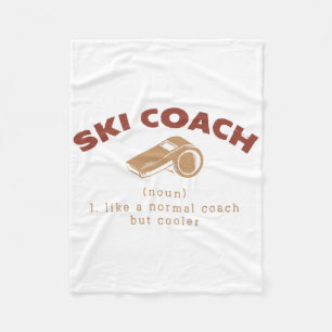 Skicoach Definition Skilehrer Spaß Fleecedecke