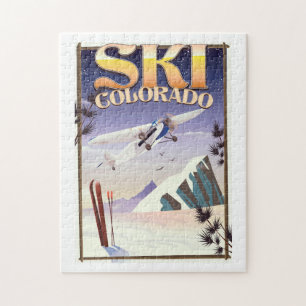 Skicolorado Vintage Reiseplakat Puzzle