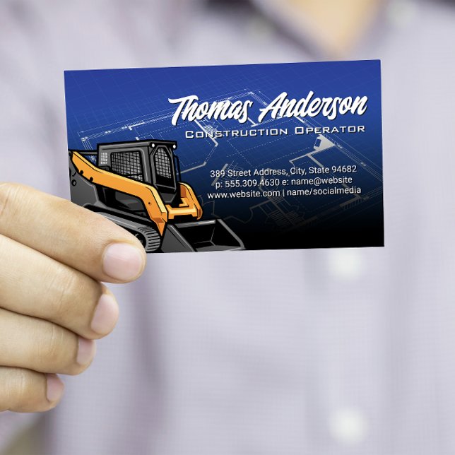 Skid Steer | Bau | Blueprints Visitenkarte (Von Creator hochgeladen)