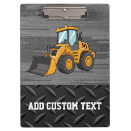 Skid-Steer-Bau-Logo-Clipboad Klemmbrett