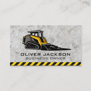 Skid Steer   Construction Business Card Visitenkarte