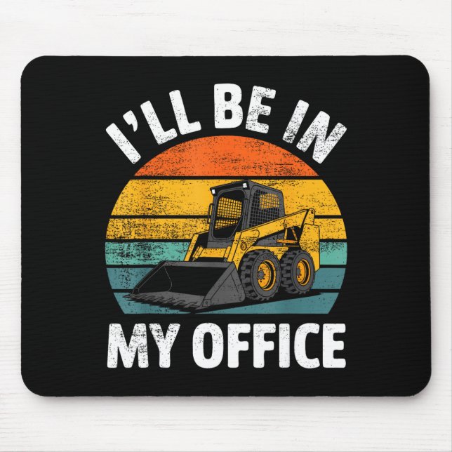 Skid Steer Operator Construction Heavy Equipment J Mousepad (Vorne)